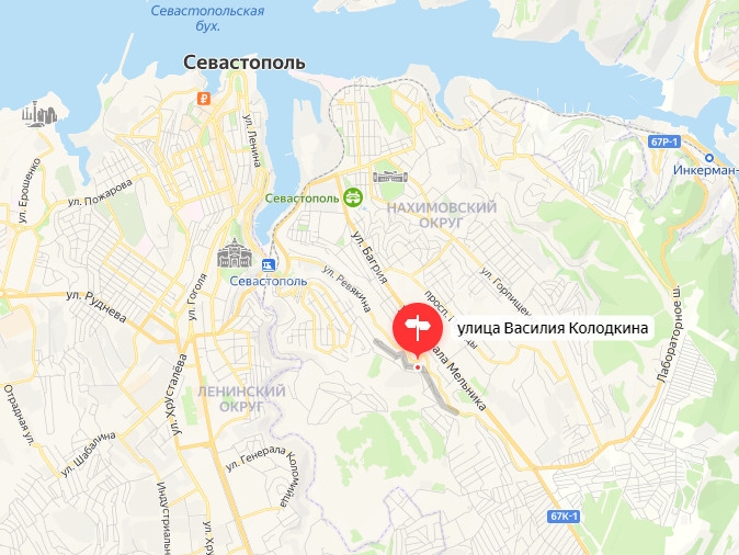 Карта севастополя нахимовский район