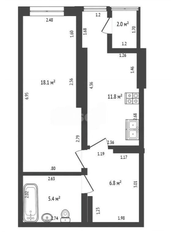 Продажа 1-комнатной квартиры, Севастополь, Античный проспект,  д.12А