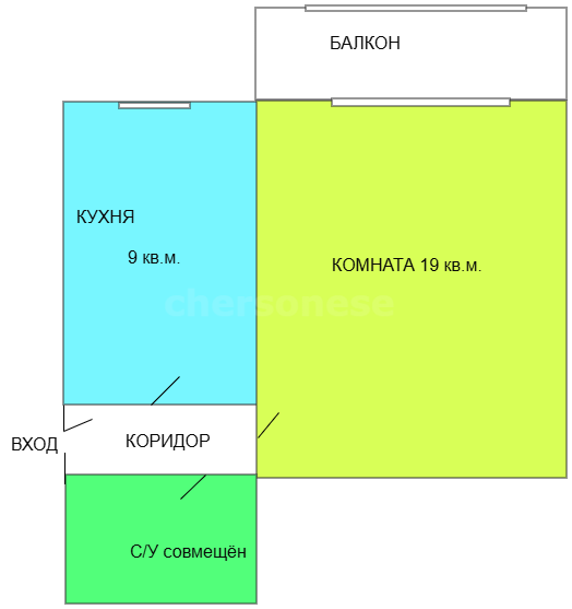 Продажа 1-комнатной квартиры, Севастополь, Военных Строителей улица,  д.12/3