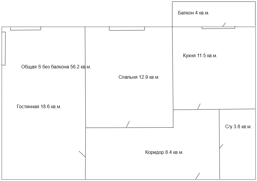 Продажа 2-комнатной квартиры, Севастополь, Токарева улица,  д.18Г
