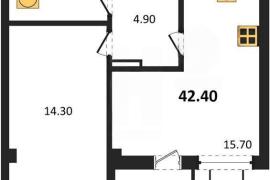 1-к. квартира, 42,41 м², 8/8 этаж    ...