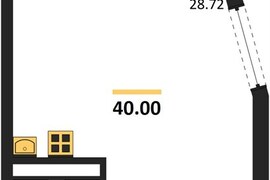 Квартира-студия, 40 м², 5/5 этаж     ...