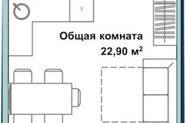 Квартира-студия, 34,5 м², 5/5 этаж   ...