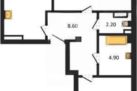 Продажа 2-комнатной квартиры 66,14 кв...