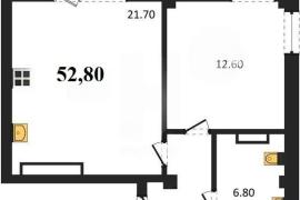 Продажа 1-комнатной квартиры 52,8 кв ...