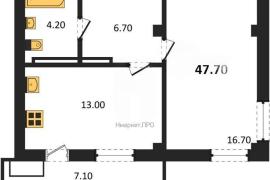 Продажа 1-комнатной квартиры 47,7 кв ...
