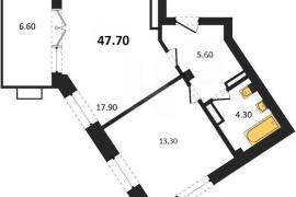 Продажа 1-комнатной квартиры 47,7 кв ...