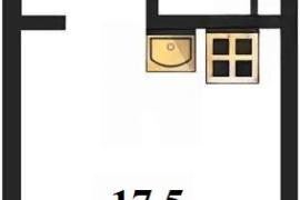 Продажа студии 17,51 кв м, 3/5 этаж, ...