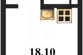Продажа студии 18,1 кв м, 1/5 этаж, у...
