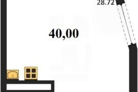 Продажа студии 40 кв м, 4/5 этаж, ули...