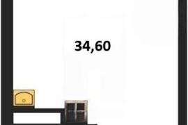 Продажа студии 34,6 кв м, 1/5 этаж, у...