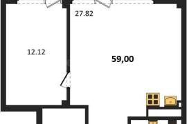 Продажа студии 59 кв м, 1/5 этаж, ули...