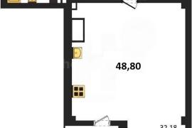 Продажа студии 48,8 кв м, 3/5 этаж, у...