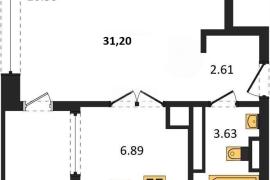 Продажа 1-комнатной квартиры 31,21 кв...