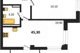 Продажа 1-комнатной квартиры 45,3 кв ...