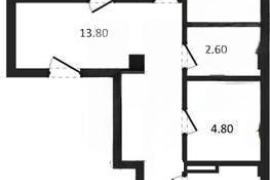 Продажа 2-комнатной квартиры 75,42 кв...