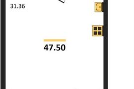 Продажа студии 47,5 кв м, 2/5 этаж, у...