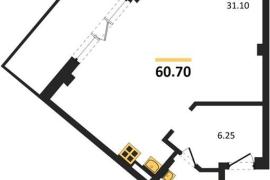 Продажа студии 60,7 кв м, 2/5 этаж, у...