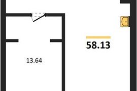Продажа 1-комнатных апартаментов 58,1...
