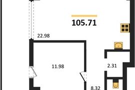 Продажа 2-комнатных апартаментов 105,...
