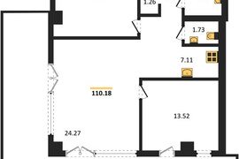 Продажа 2-комнатных апартаментов 109,...