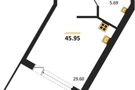 Продажа студии 45,95 кв м, 5/6 этаж, ...