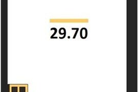 Продажа 1-комнатной студии 29,7 кв м,...