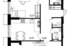 3-к. квартира, 90,5 м², 6/9 этаж     ...