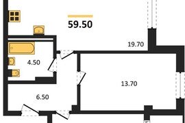 Продажа 2-комнатной квартиры 56,1 кв ...