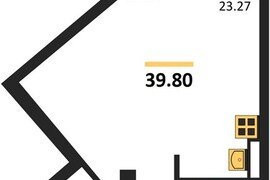 Квартира-студия, 39,8 м², 5/5 этаж   ...
