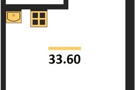 Квартира-студия, 33,6 м², 5/5 этаж   ...