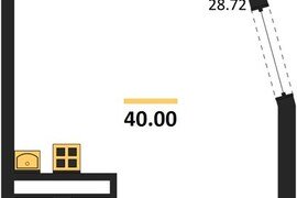 Квартира-студия, 40 м², 5/5 этаж     ...