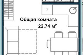 Квартира-студия, 34,2 м², 5/5 этаж   ...